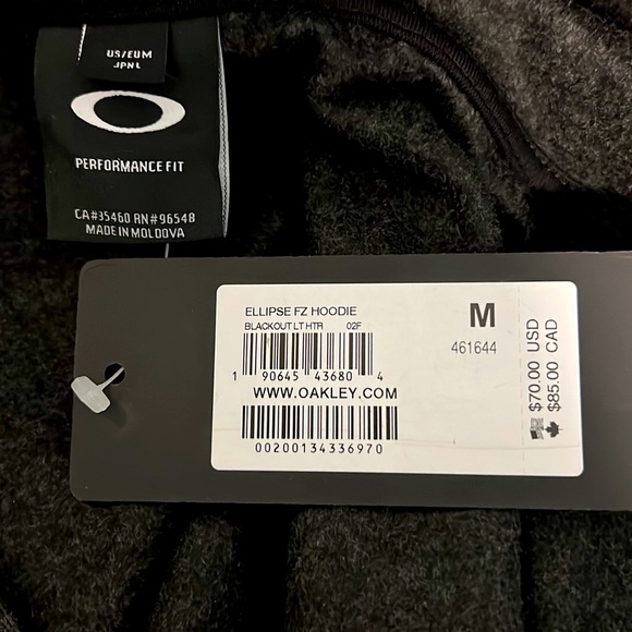 OAKLEY Ellipse FZ Hoodie. NWT.  461644 - Picture 5 of 5